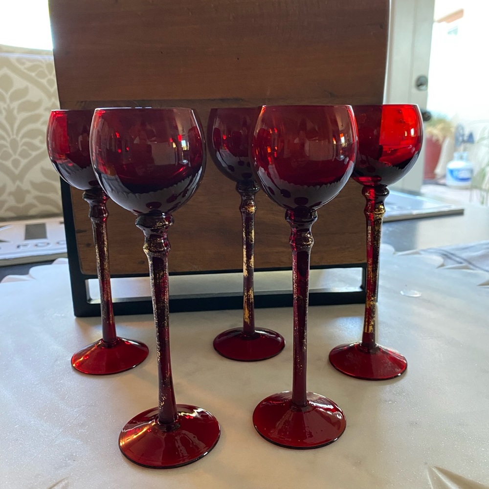Small Cocktail Sipping Glasses. I used them for decoration in my China cabinet